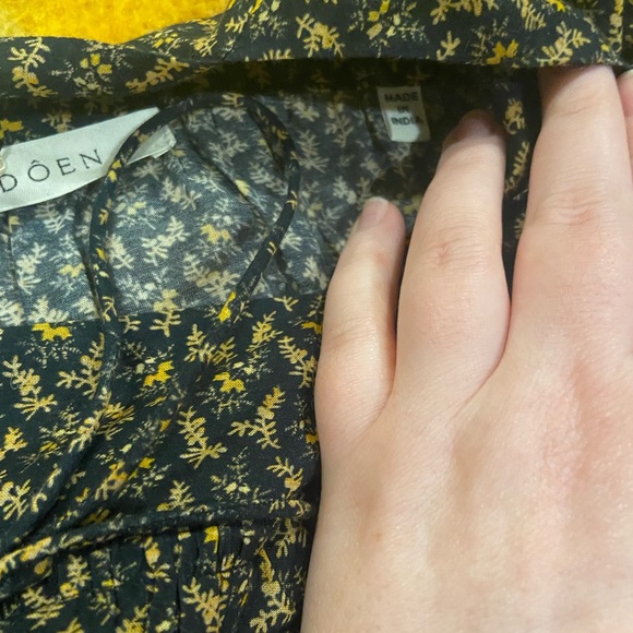 NWT Doen Buttercup Dress - Black Winter Ditsy - Picture 5 of 8